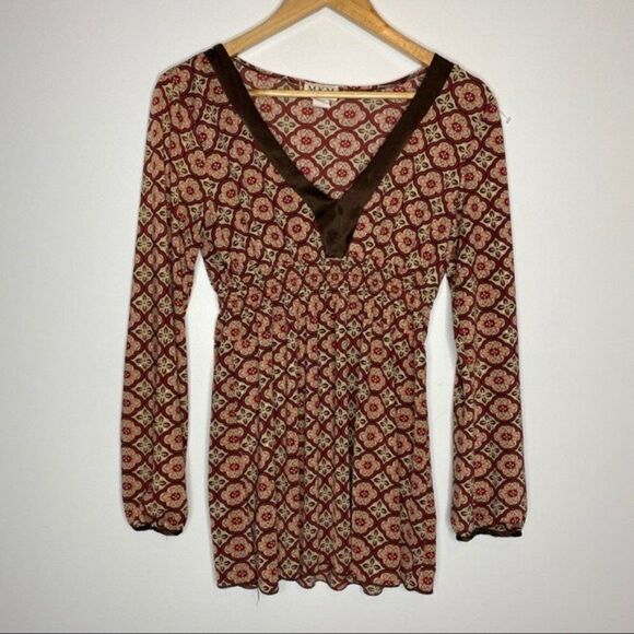 Y2K Baby Doll Tunic top womens size Large - Picture 9 of 10